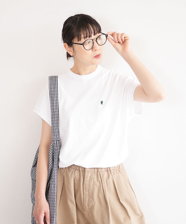 トップス flexwitme GY-C0361FLK] Gymphlex(ジムフレックス) セミフレンチスリーブ クルー