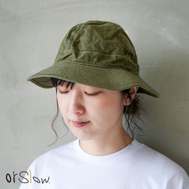 03--001-16A]orSlow(オアスロウ)US ARMY HAT HERRINGBONE(ユーエス