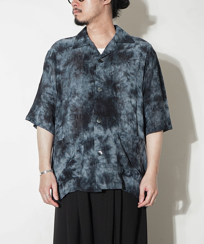 NEEDLES(ニードルズ) Cabana Shirt - Mesh Jacquard/Uneven Dye カバナ