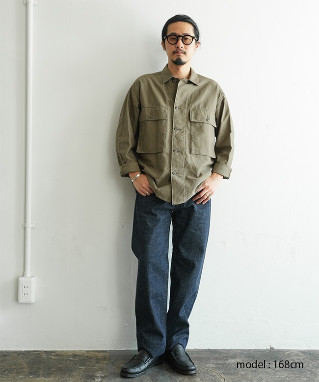 KAPTAIN SUNSHINE(キャプテンサンシャイン) Cotton Satin Field Shirt