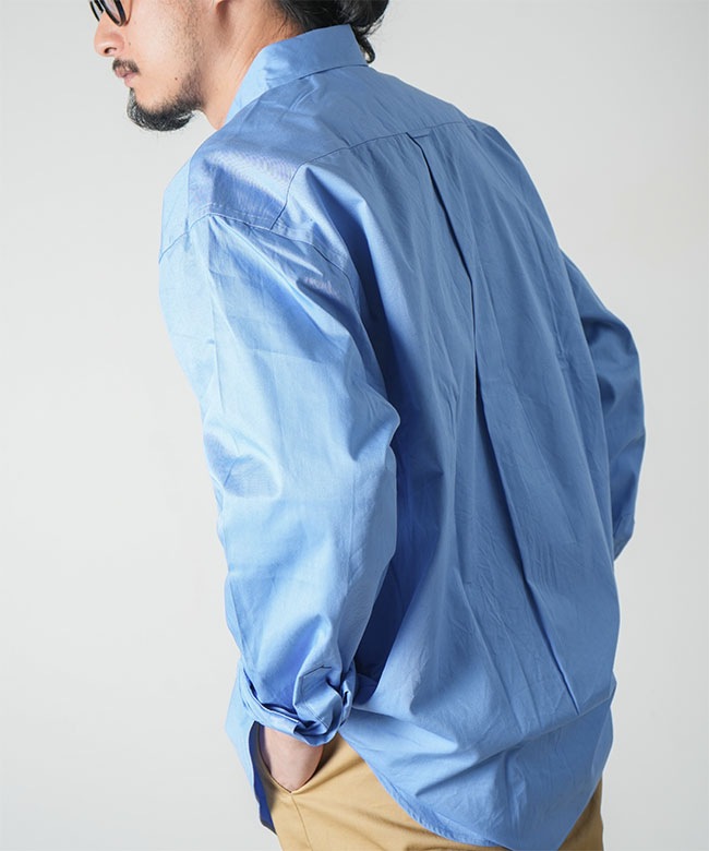 新品未使用　PERVERZE Cut Up Shirt / Blue XEXYMENS XSMWC01J2 吸汗速乾・UVカット ルーズフィット ノースリーブ