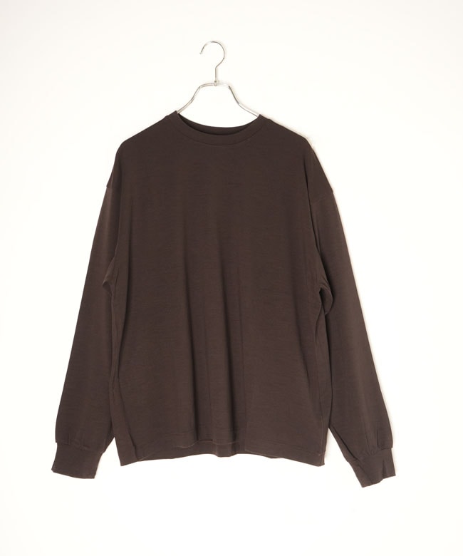 KAPTAN SUNSHINE ブラウンニット 38サイズ KAPTAIN SUNSHINE(キャプテンサンシャイン) Wool Merino L/S Tee