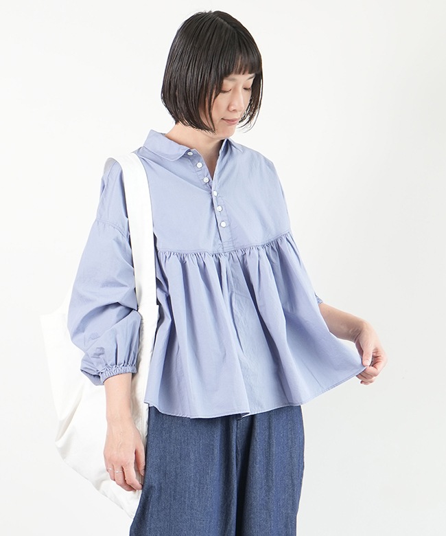 36-305X]Brocante(ブロカント) ペタルシャツ ブラウス シャツ