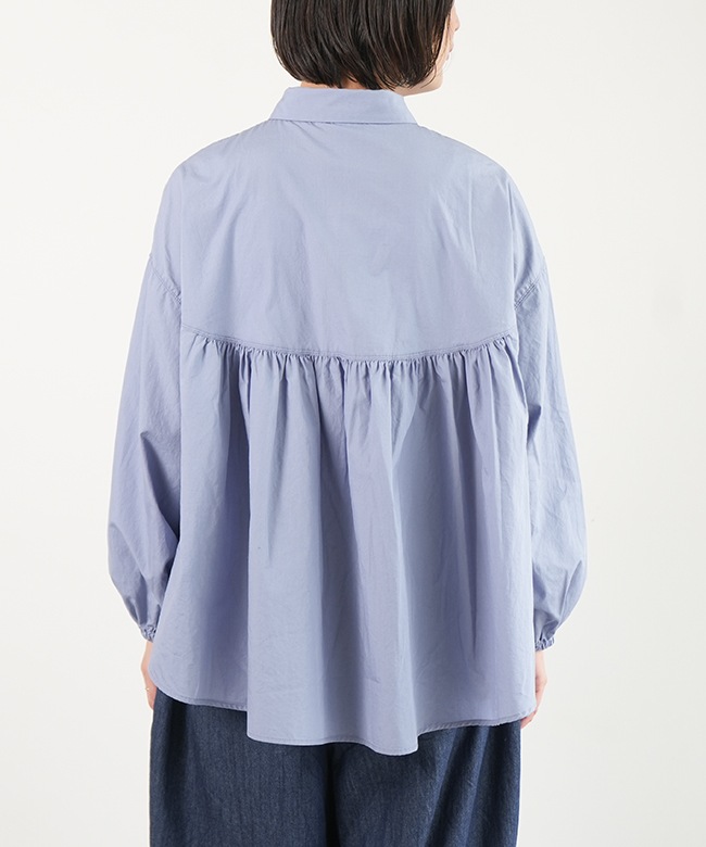 36-305X]Brocante(ブロカント) ペタルシャツ ブラウス シャツ 長袖