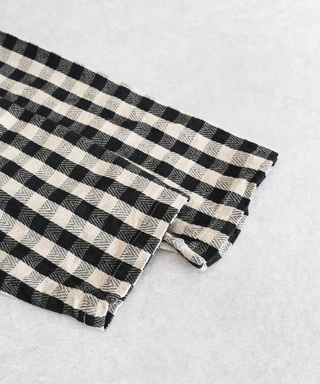 SALE 50%OFF】tumugu(ツムグ) ヘリンボンギンガムチェック プル