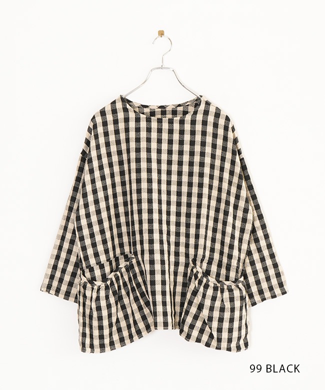 SALE 20%OFF】[TB24434]tumugu(ツムグ) ヘリンボンギンガムチェック