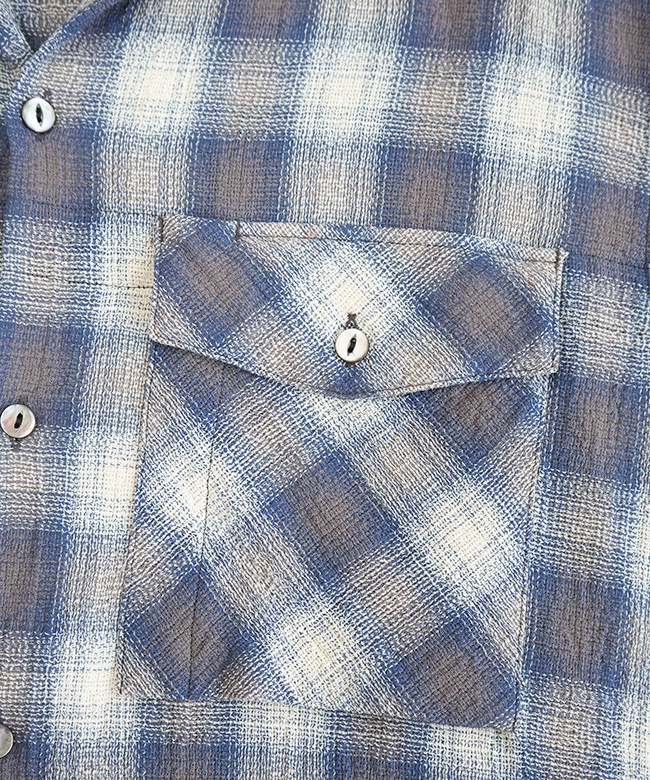 トップス Caledoor Panama Cloth Check SH l`echoppe SALE 50%OFF】[6041-1103]Caledoor(カレドアー) Panama Cloth