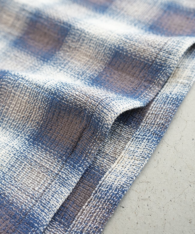 SALE 50%OFF】Caledoor(カレドアー) Panama Cloth Check Shirt パナマ