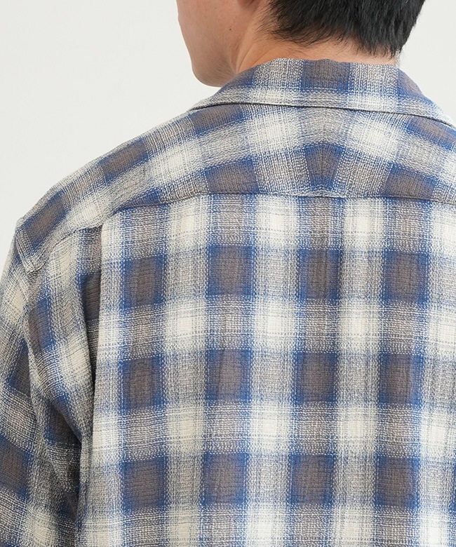 SALE 50%OFF】Caledoor(カレドアー) Panama Cloth Check Shirt パナマ