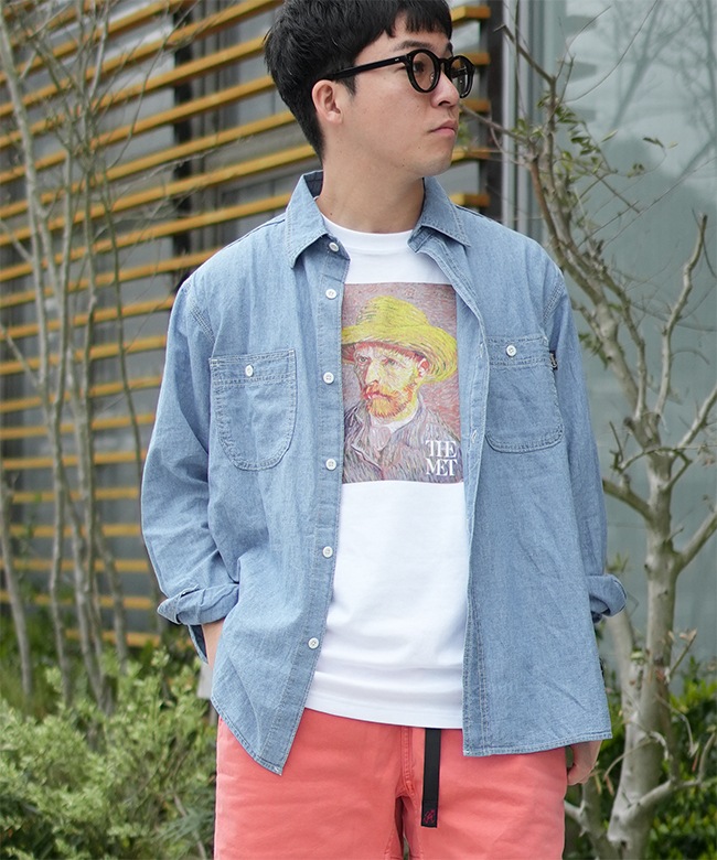 SALE 50%OFF】[GHS3133HCB]GOHEMP(ゴーヘンプ) WORK ON SHIRTS ワーク