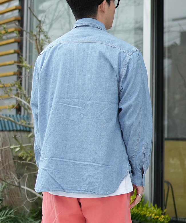 EMBROIDERY SHIRT GOHEMP ヒッピー　シャンブレーシャツ EMBROIDERY SHIRT GOHEMP ヒッピー シャンブレーシャツ