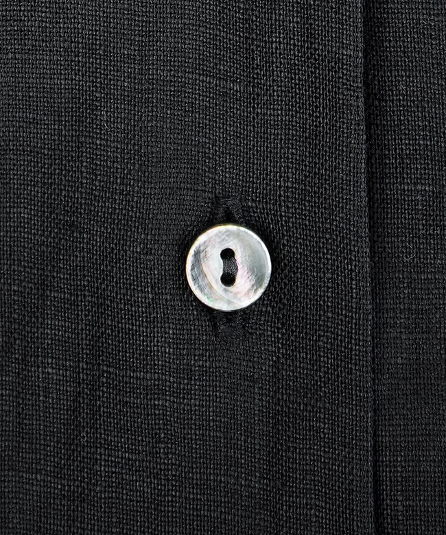 2-230083]mizuiro ind(ミズイロインド) リネンスタンドカラーコクーン