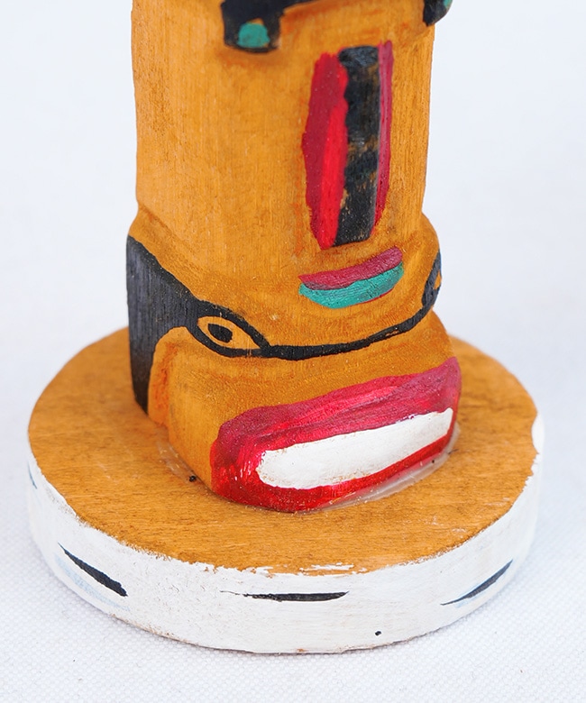 2079]amabro(アマブロ) WOODEN CARVING TOTEM POLE タイプB