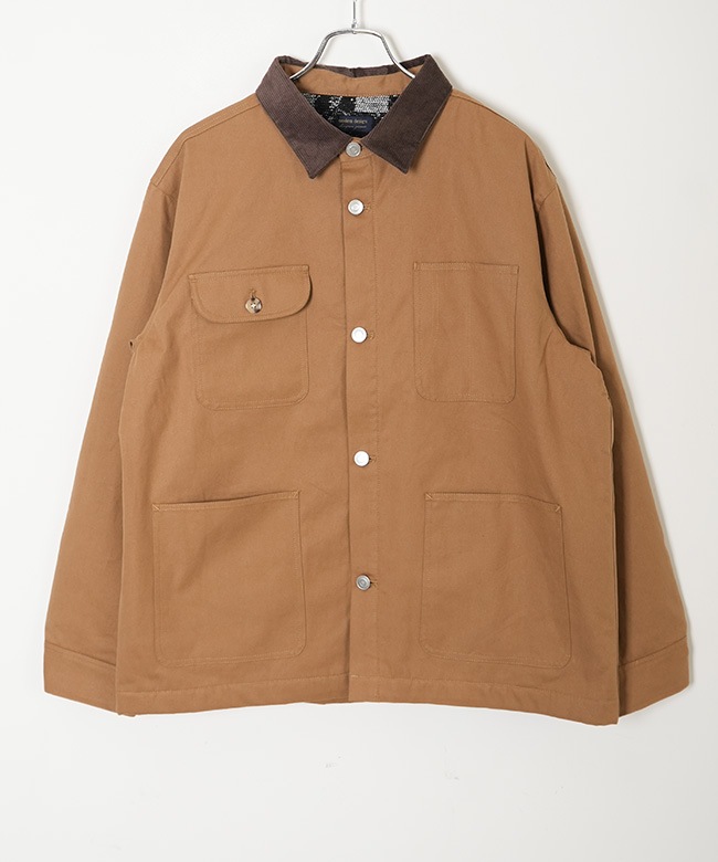 M.W.O.B.H.M カバーオール COMMON EDUCATION】DENIM MACKNAW COVERALL JACKET デニムマキノ