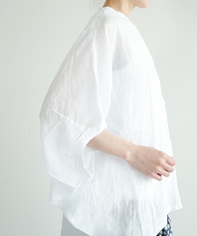 SALE 30%OFF】mizuiro ind(ミズイロインド) リネンスタンドカラー