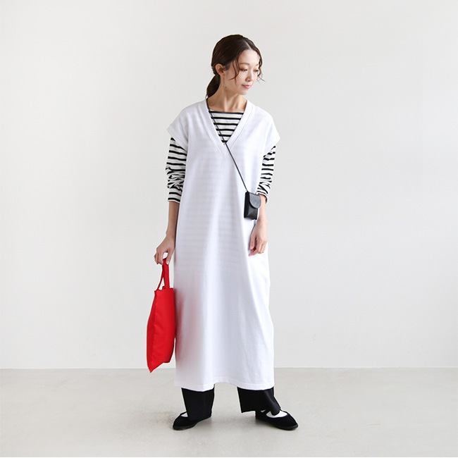 天竺ワイドワンピース（GREY） 天竺ワイドワンピース｜ウサギがいる｜CUNE ONLINE STORE