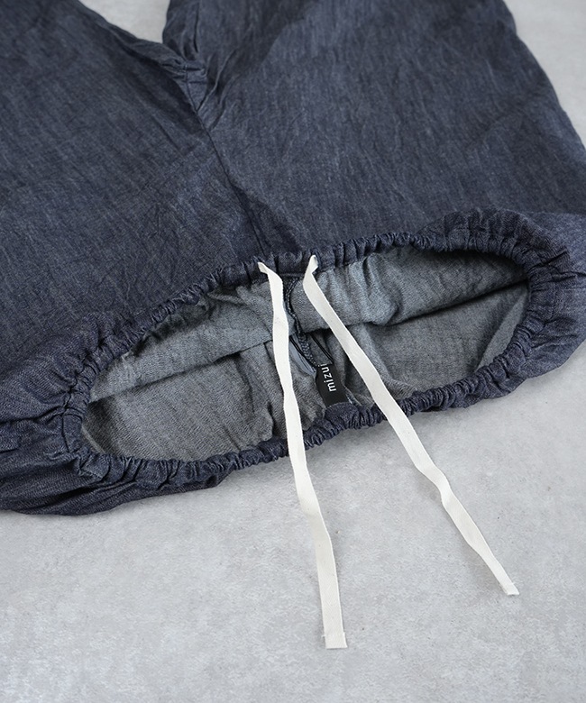 25SS mizuiro ind デニム ドローストリング ボリュームパンツ ONTADE公式｜25SS ミズイロインド デニムドローストリング