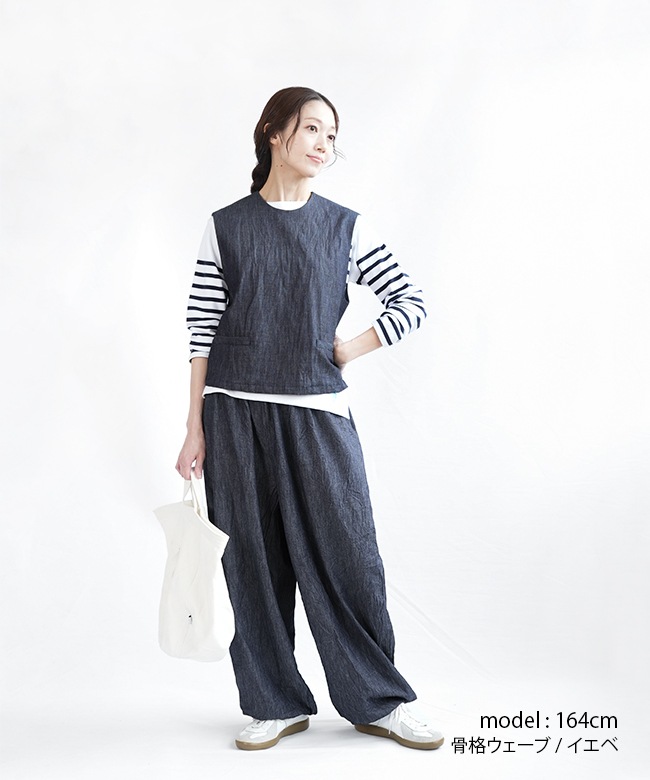 25SS mizuiro ind デニム ドローストリング ボリュームパンツ 25SS mizuiro ind デニム ドローストリング ボリュームパンツ