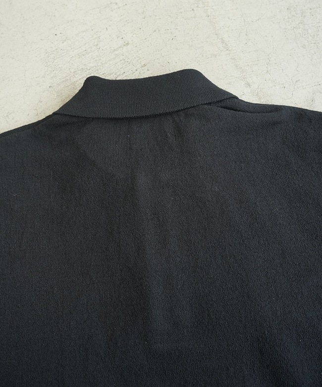 90s BRANDINI コットン ニット ポロ シャツ M-L ブラック 黒 コットン ハイゲージ ニットポロシャツ | Brooks Brothers