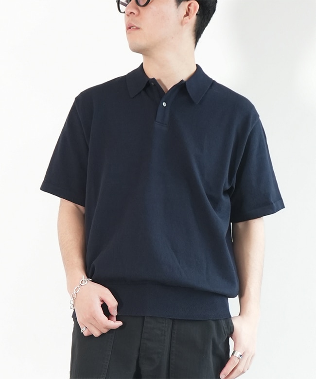 lenoandco ニットポロシャツ COTTON KNIT POLO [LENO] | NowN