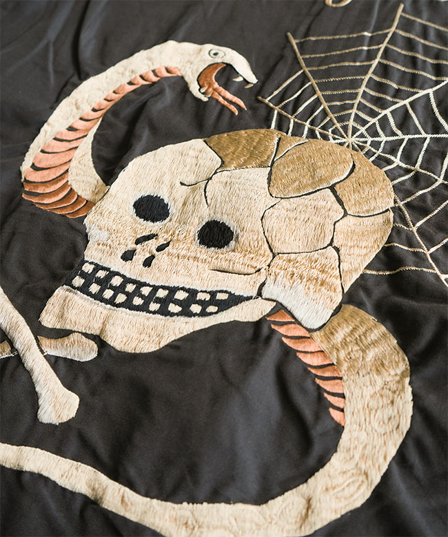 【美品】 MARK & LONA スカルデザインジャケット 50 アウター MARK&LONA 【超美品】マークアンドロナ ジャケットブルゾン