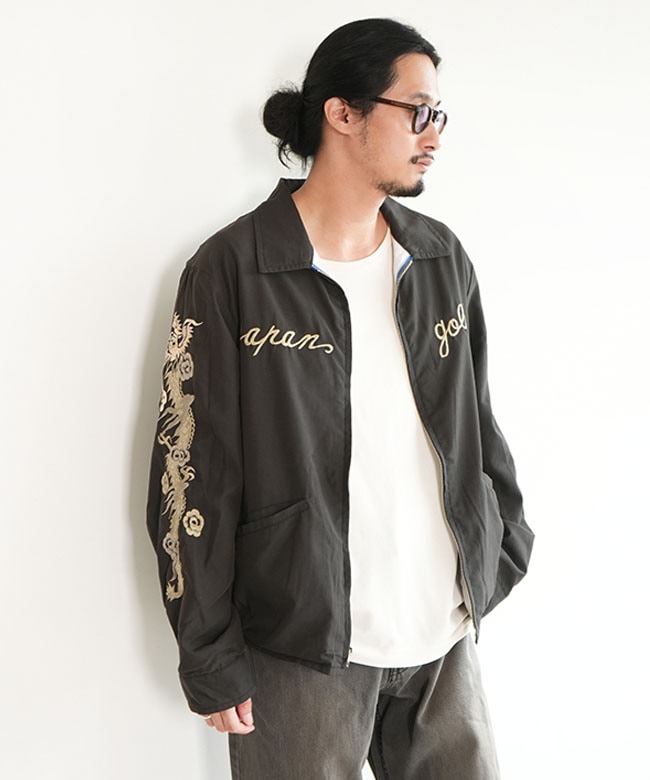GL15727]gold(ゴールド) SKULL JACKET AGED MODEL スカル