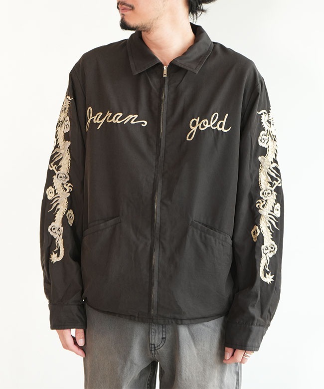 GL15727]gold(ゴールド) SKULL JACKET AGED MODEL スカル