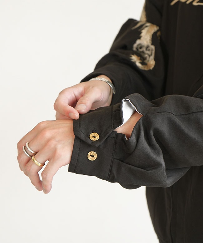 SALE 30%OFF】[GL15727]gold(ゴールド) SKULL JACKET AGED MODEL