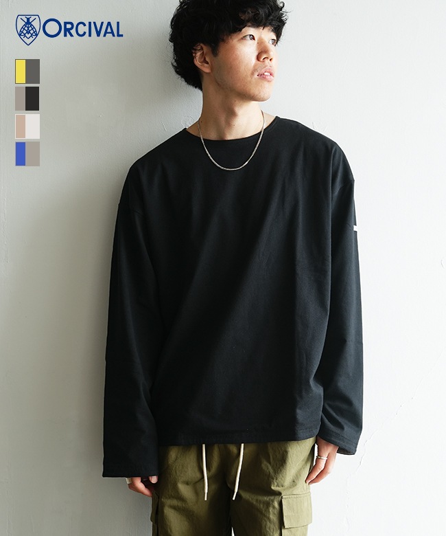 OR-C0496MMZ]ORCIVAL(オーシバル/オーチバル) BOAT NECK L/S PULLOVER