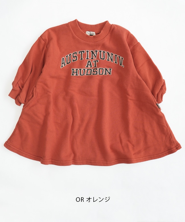 R417025]F.O.KIDS(エフオーキッズ)カレッジロゴワンピース