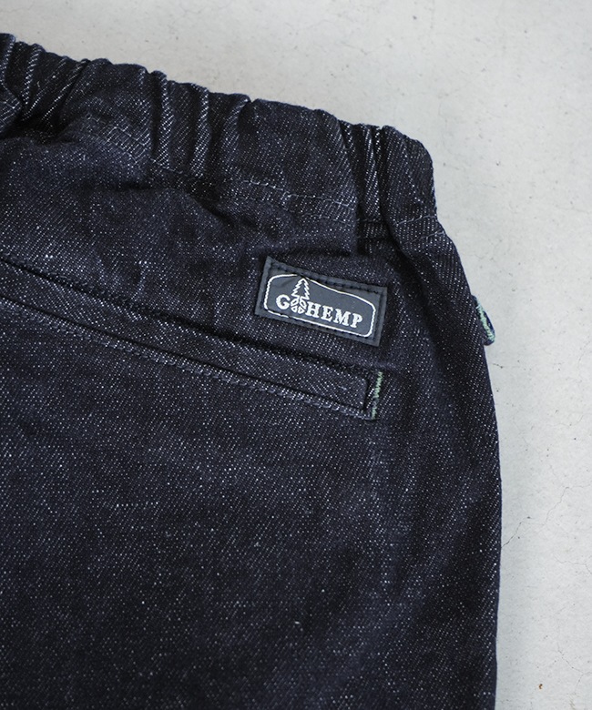 GOHEMP ゴーヘンプ ブラックデニム クロップドパンツ イージーパンツ GOHEMP(ゴーヘンプ) EG CLIMBING PANTS EG クライミング パンツ メンズ