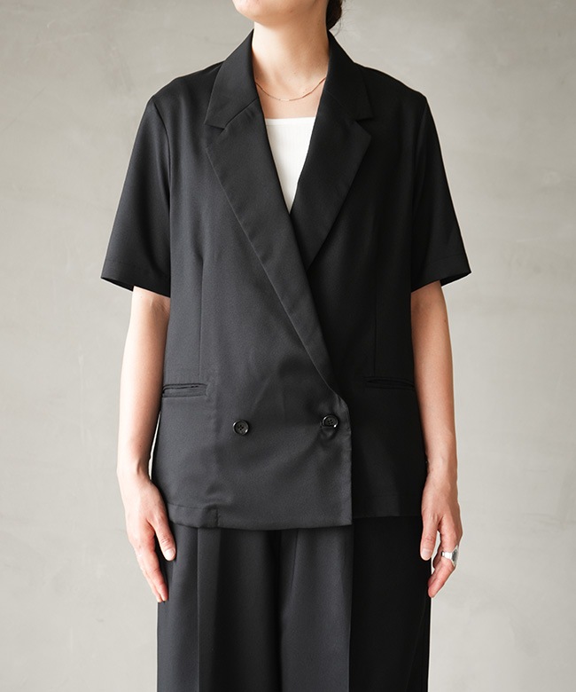 MIDIUMISOLID(ミディウミソリッド)half sleeve jacket ハーフスリーブ