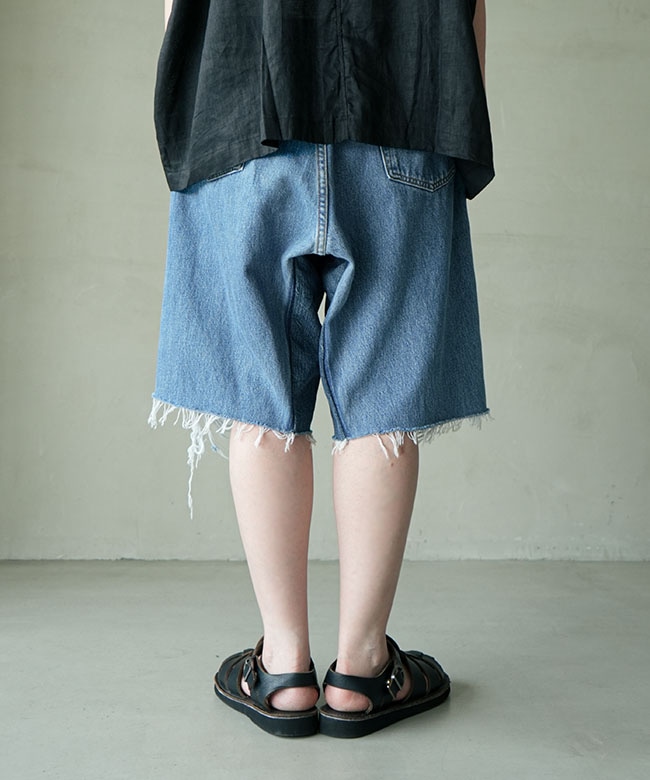 sunny side up(サニーサイドアップ) DAMAGE BAGGY SHORTS ダメージ