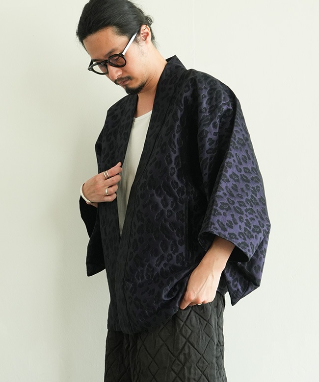 NEEDLES(ニードルズ) Haori Jacket - Leopard Jacquard 羽織ジャケット