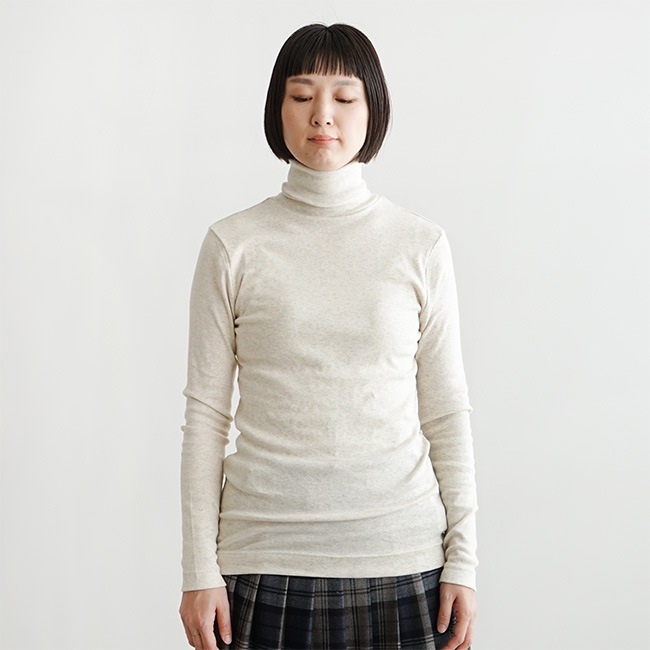 harmonie(アルモニ) オーガニックコットン ロングタートルネックT