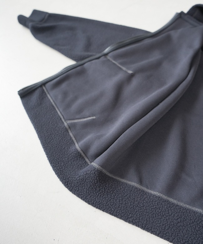 極美品★DANTON ポーラテック サーマルプロ ジップパーカー 38 ブラック DANTON｜POLARTEC THERMAL PRO ZIP HOODIE ポーラテック サーマル プロ
