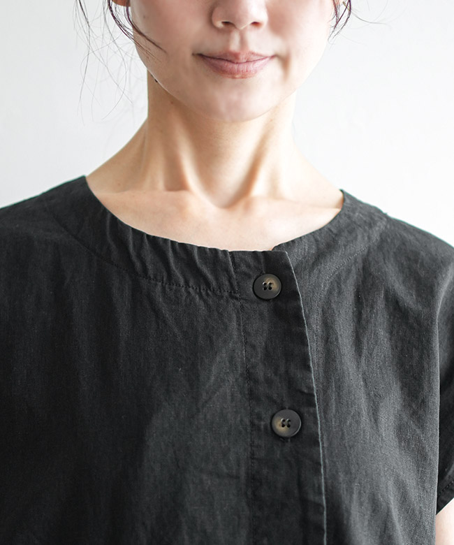 TB25218]tumugu(ツムグ) コットンヘンプウェザーオールインワン つなぎ