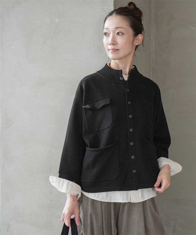 EK25303]ESTROISLOSE(エストゥロワルーズ) コットンカシミヤ