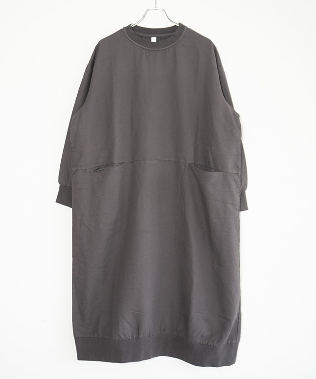 Prit プリット タオルデニムクルーネックスラッシュポケットワイドPO P80328○