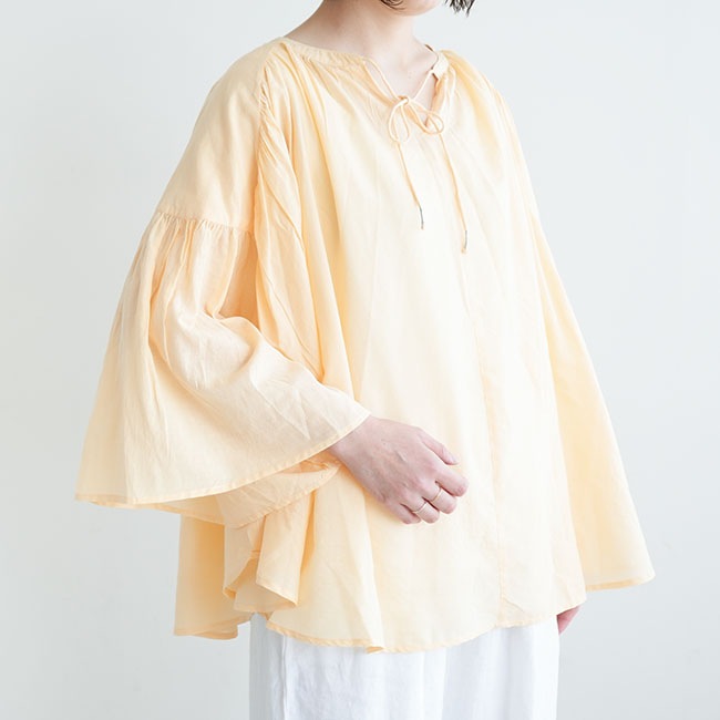 XTFSL03J2 コットン混 サイドスリット入り ノースリーブ