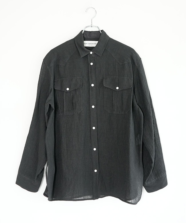 THE SHINZONE(ザ シンゾーン) LINEN WESTERN SHIRT リネンウエスタン