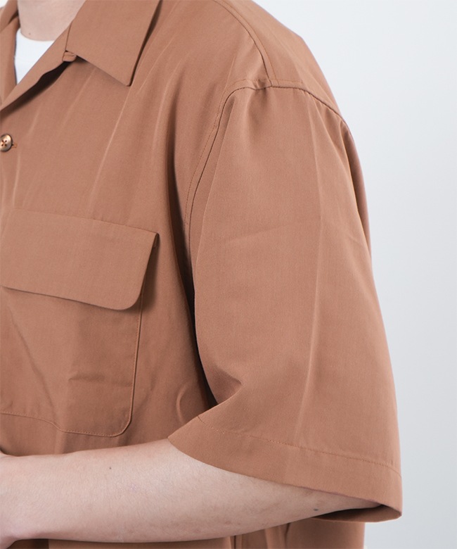 Lemaire Open collar ちか shirt 開襟シャツ コットン