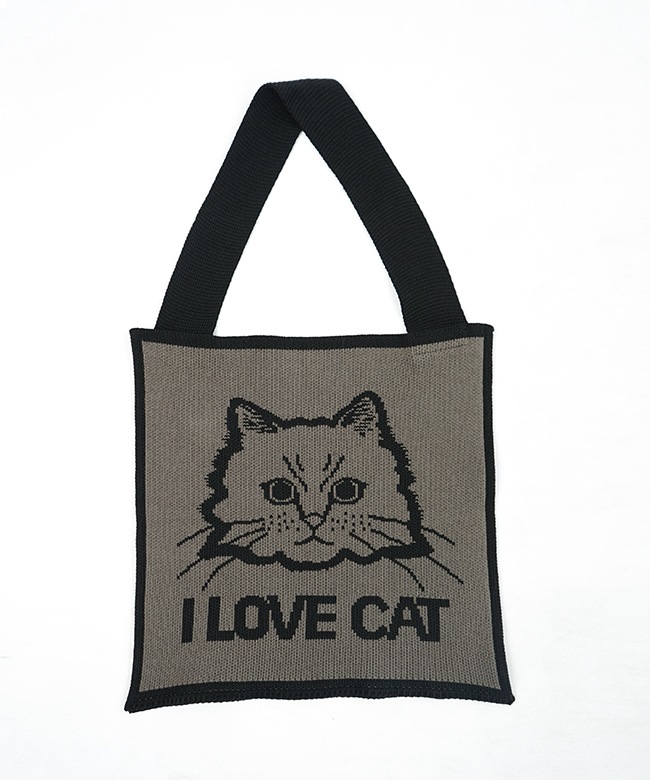 代官山洋食KUCHIBUE オリジナルトート　ネコ　リネン　トワヴァーズ好きにも 33-24254]French bull(フレンチブル) アイラブキャットバッグ 猫