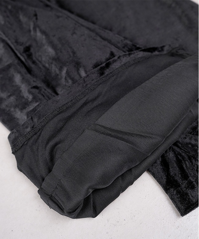 SALE 50%OFF】[MEY-1927]MEYAME(メヤメ) VELOUR SALOPETTE ベロア