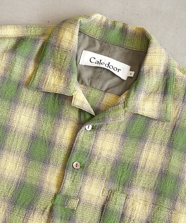 SALE 50%OFF】Caledoor(カレドアー) Panama Cloth Check Pullover
