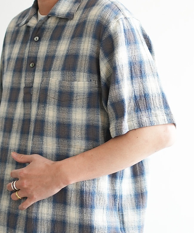 SALE 50%OFF】Caledoor(カレドアー) Panama Cloth Check Pullover