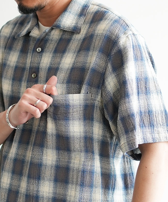 SALE 50%OFF】Caledoor(カレドアー) Panama Cloth Check Pullover