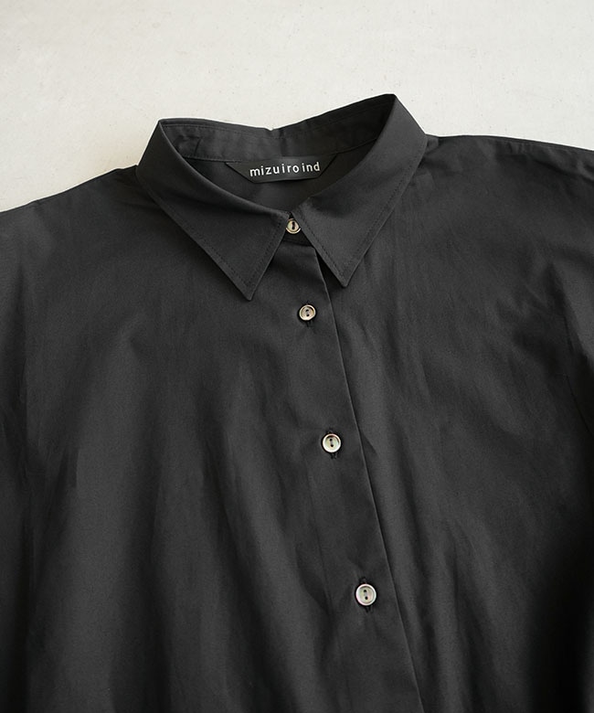 3-230094]mizuiro ind(ミズイロインド) ballon shirt バルーン