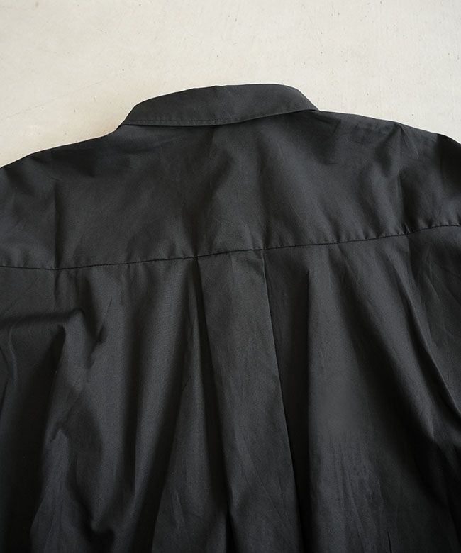 ミズイロンド バルーンシャツ チャコールグレー 3-230094]mizuiro ind(ミズイロインド) ballon shirt バルーン