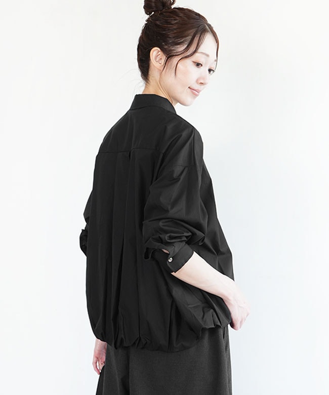 ミズイロンド バルーンシャツ チャコールグレー mizuiro ind バルーンシャツ｜ MARcourt ONLINE STORE